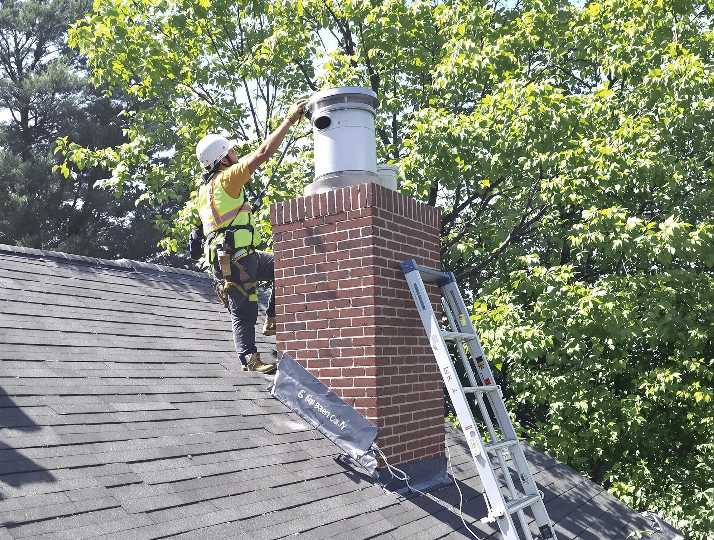 Chimney liner inspection by West View Chimney Sweep in West View, PA