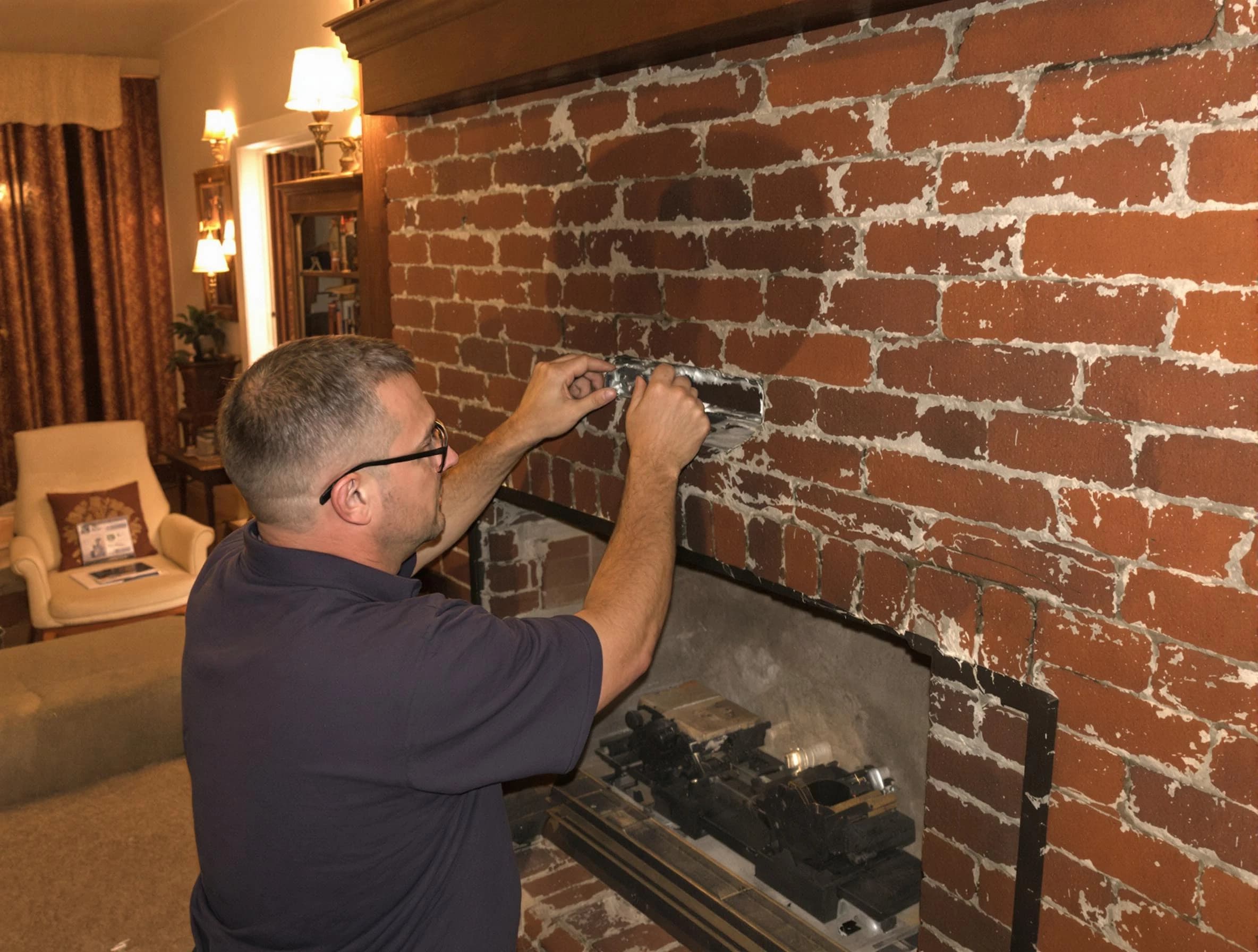 West View Chimney Sweep expert fixing a fireplace in West View, PA